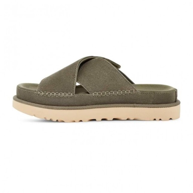 UGG Goldenstar Cross Slide - Moss Green