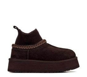 UGG Tazz Knit Platform Chocolate