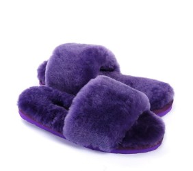 UGG Fluff Slide Slippers Purple