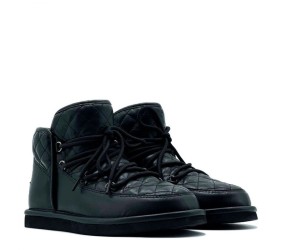 UGG Lodge Mini Leather Black