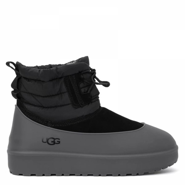 UGG Mens Classic Mini Lace-Up - Black