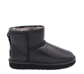 UGG Mens Classic Mini Leather Black