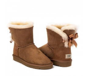 UGG Bailey Bow Mini Chestnut