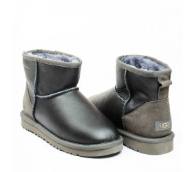 UGG Mens Classic Mini Metallic Grey