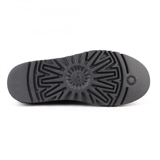 UGG Mens Slippers Flex Leather Black