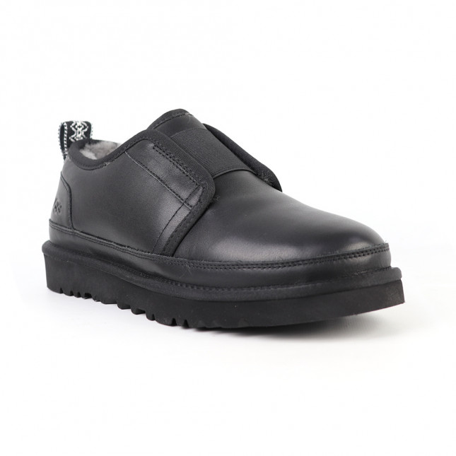 UGG Mens Slippers Flex Leather Black
