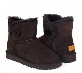 UGG Mini Bailey Button II Chocolate