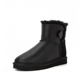 UGG Mini Bailey Button Metallic Black