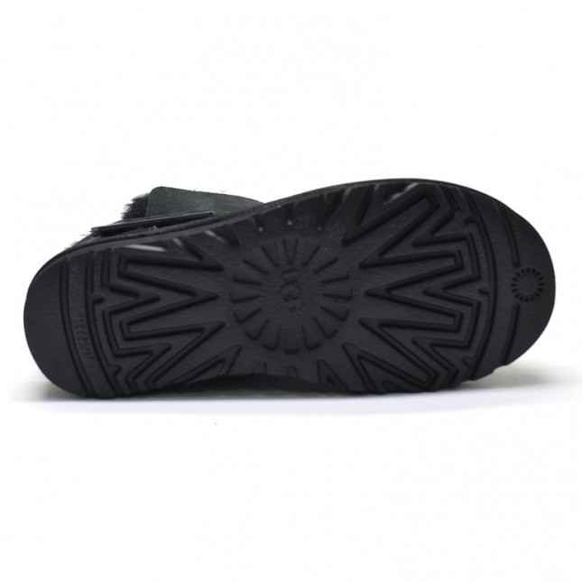 UGG Mini Bailey Graphic Logo Suede Black