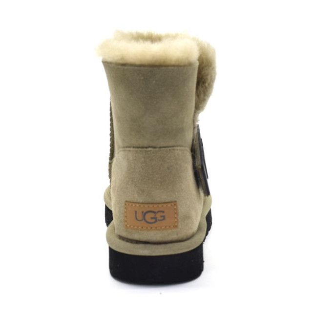 UGG Mini Bailey Graphic Logo Suede Olive