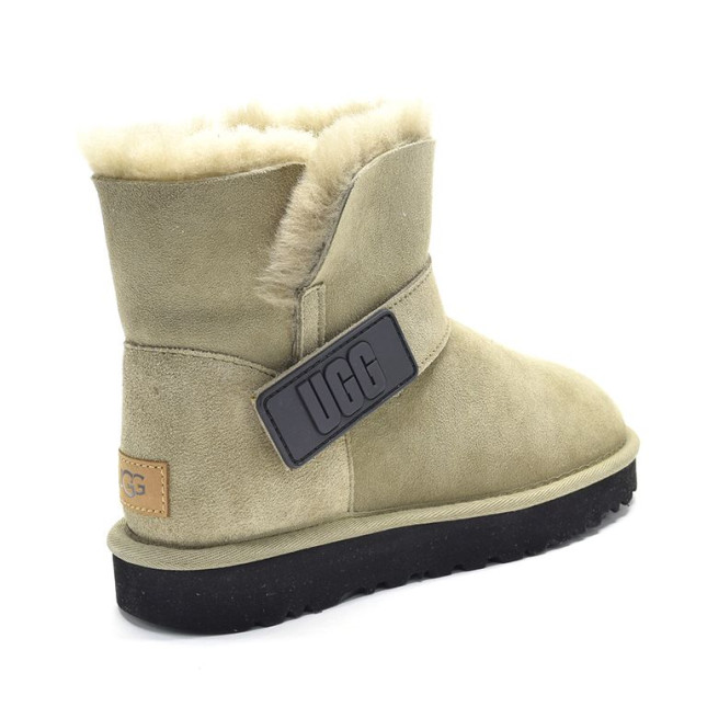 UGG Mini Bailey Graphic Logo Suede Olive