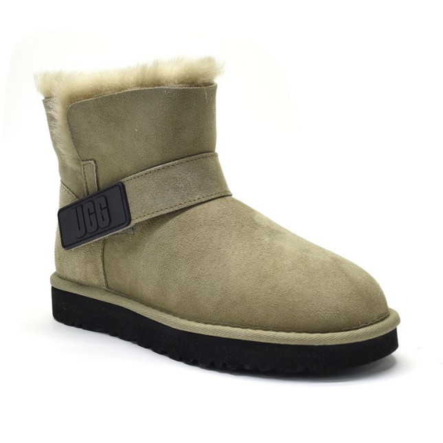 UGG Mini Bailey Graphic Logo Suede Olive