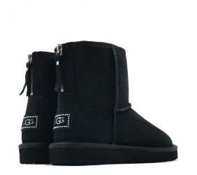 UGG Classic Mini Zip Black UGG Classic Mini Zip Black
