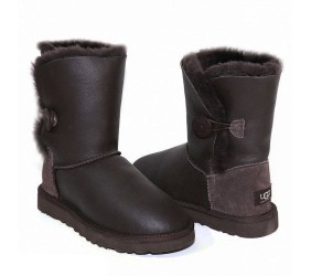 UGG Bailey Button Metallic Chocolate