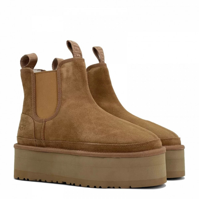 UGG Neumel Platform Chelsea Chestnut