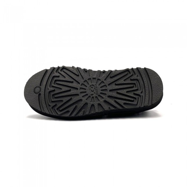 UGG Stitch Slip Leather Black