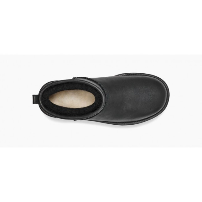 UGG Classic Ultra Mini Platform Black Leather