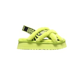 UGG W Disco Cross Slide Animalia Key Lime