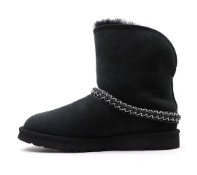 UGG Classic Short Cresent Black