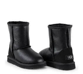 UGG Kids Classic Short Metallic Black
