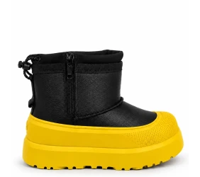 UGG Kids Mini Weather Hybrid Black Leather Summer UGG Kids Mini Weather Hybrid Black Leather Summer