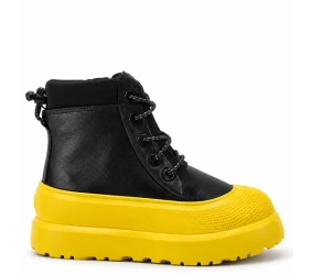 UGG Kids Neumel Hybrid Black Leather Summer