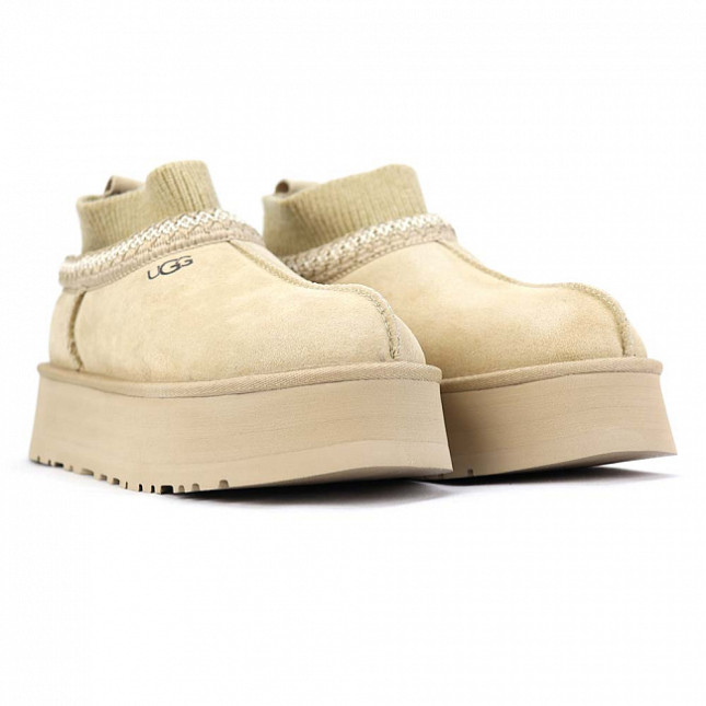 UGG Tazz Knit Platform Mustard Seed